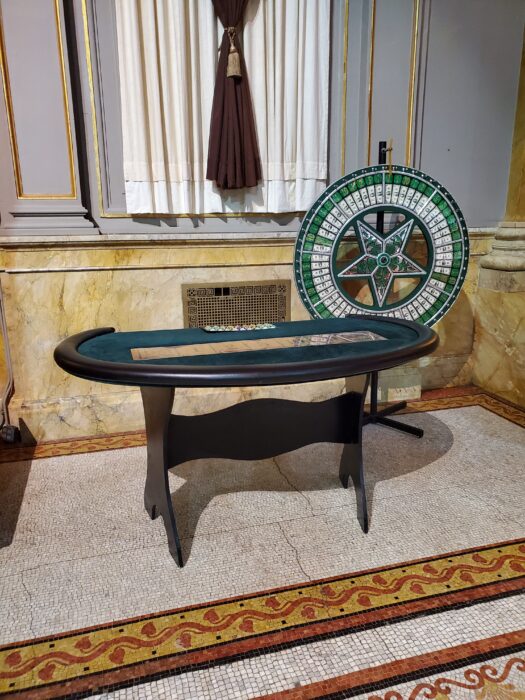 Green Money Wheel Table with Professional 50 in wheel
