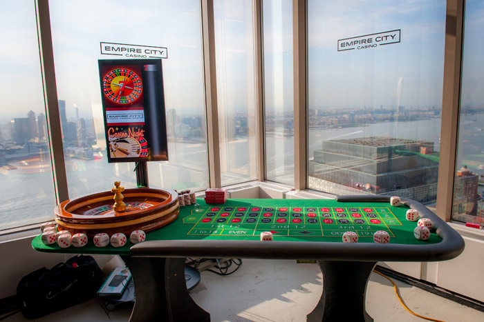 Roulette Table With customizable numbers display at Glass house NYC